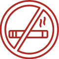 No smoking in dome or on BBQ deck